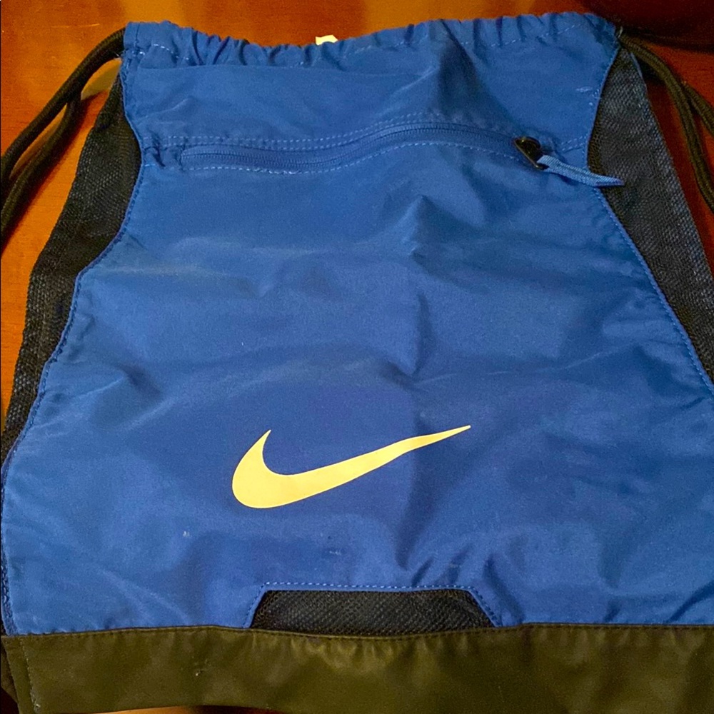 Nike Blue Cinch Sack Backpack EUC